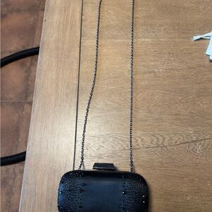 Black Embellished Evening Crossbody Clutch - Women Bags